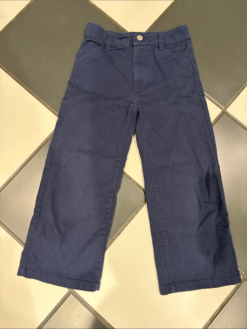 Nordstrom Navy Wide-Leg Denim Sz 7